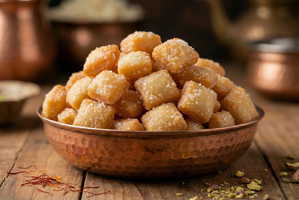 মিষ্টি নিমকি (Sweet Namak Para) -Delicious Sugar Coated Namkeen Snacks