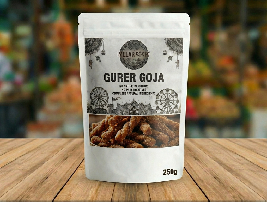 Gurer Goja (Jaggery Coated Goja)