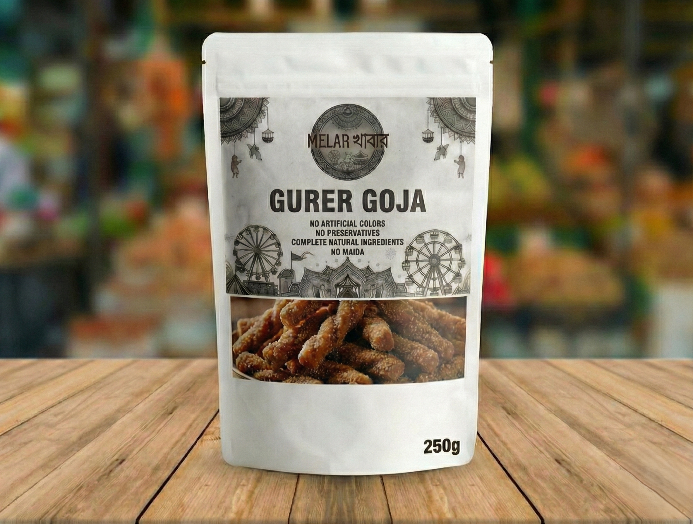 Gurer Goja (Gur Para) No Maida - Delicious Jaggery Coated Goja treats