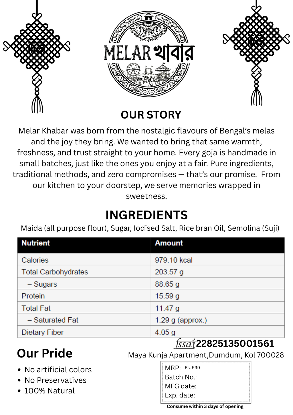 Chinir Goja (Shakkar Para) -Delicious Sugar Coated Goja Treats